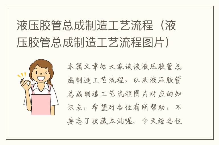 液压胶管总成制造工艺流程（液压胶管总成制造工艺流程图片）